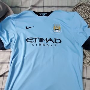 Authentic nike dry fit manchest city jersey